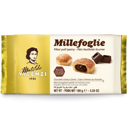 Vicenzi печенье слоеное с шоколадным кремом, 100 гр Vicenzi печенье слоеное с шоколадным кремом, 100 гр